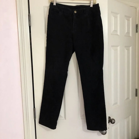 Vintage Pendleton Corduroy‎ Pants Womens Sz 10 Front Pockets Black Straight Leg - Picture 3 of 7